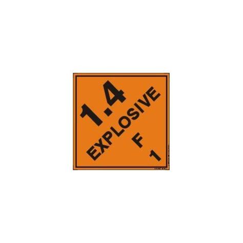 Order Msl Ev By Accuform X Dot Label Hazard Class Explosive