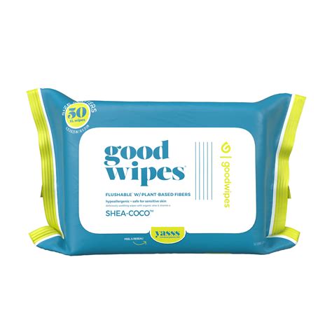 Goodwipes Flushable Butt Wipes Made With Soothing Botanicals And Aloe