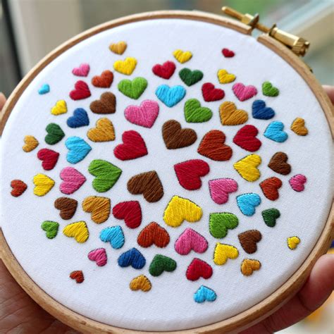 hearts-embroidery-kit-diy-craft-kits-embroidery-kit-etsy-modern-embroidery-kit,-embroidery