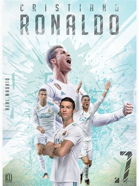 Cristiano Ronaldo Real Madrid Football New Art Print Poster Yf1290