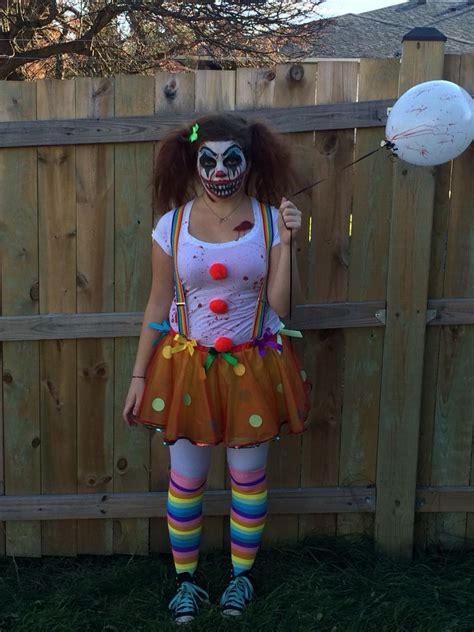 halloween homemade clown costume creepy makeup creepy halloween costumes clown halloween