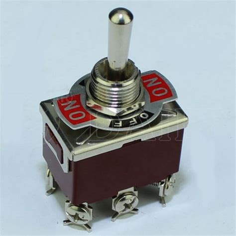 China Auto 15a 3 Way On Off On Spring Loaded Toggle Switch China