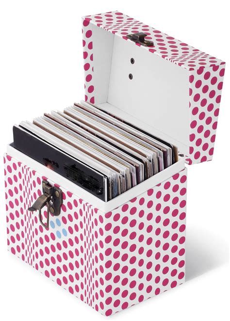 Break Pack Bp4505 Folding Dots Pink 45 Case Vinyl Record Case