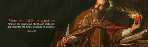 Todays Saint St Augustine Of Hippo Died 430