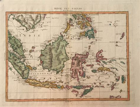 Antique Map Indonesia By Zatta C1776