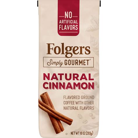 Buy Folgers Simply Gourmet Natural Cinnamon Flavored Ground Coffee 10