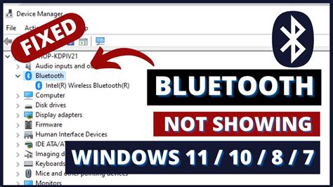 Fix Bluetooth Not Showing In Device Manager Or Icon Missing Windows