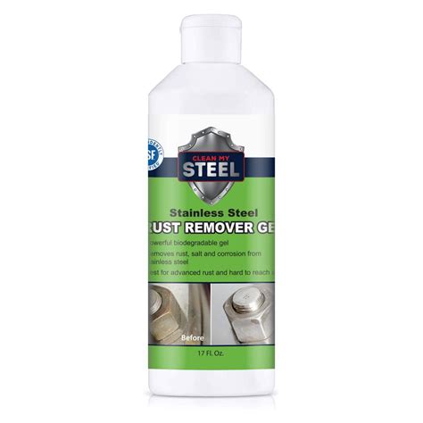 17 Oz Stainless Steel Rust Remover Gel B450 500 The Home Depot