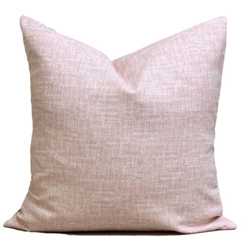 Blush Pink Pillow Pink Throw Pillow Cover Pink Linen Etsy