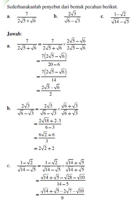 Dan klai ini agar kita semua lebih memhami tentang logaritma kita akan membahas beberapa contoh soal beserta jawabannya. Soal Dan Jawaban Bentuk Akar Kelas 10 - Dunia Sekolah ID
