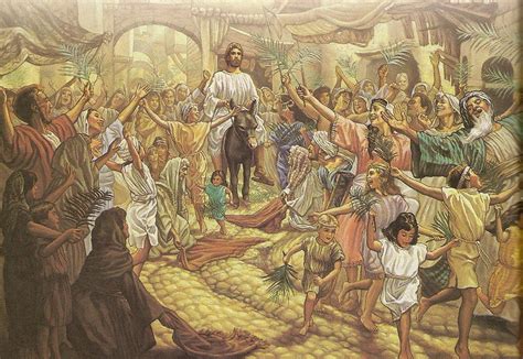 Christs Triumphal Entry Into Jerusalem Palm Sunday Triumphal Entry