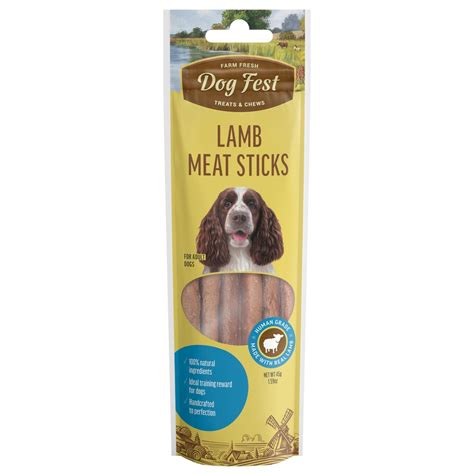 Mėsos dešrelės iš ėrienos, 45g. Suaugusiems šunims | DogFest