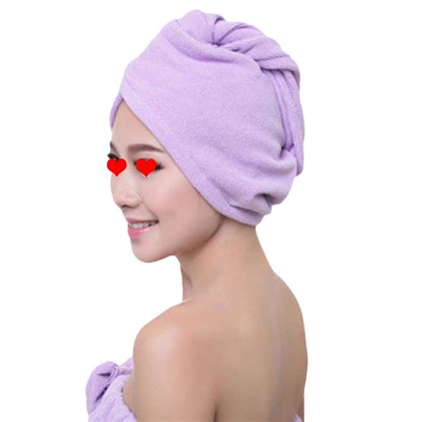 Ruewey Women Microfiber Twist Dry Shower Hair Wrap Towel Bath Spa Head