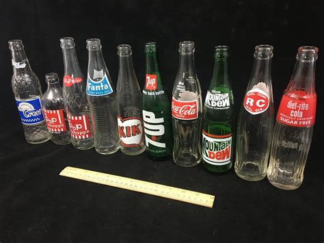 Lot Of Vintage Soda Pop Bottles Clean Schmalz Auctions