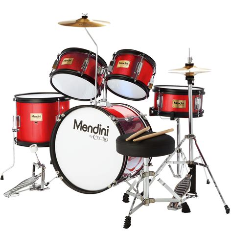 Buy Mendini By Cecilio Kids Drum Set 5 Piece Full 16in Youth Drumset