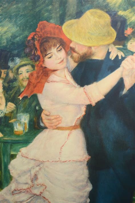Auguste Renoir Original Lithograph Dance At Bougival Ca 1900 Etsy Uk