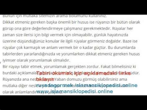 Rüyada Yaban Domuzu Görmek - YouTube