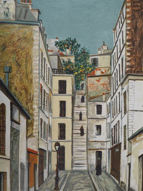Maurice Utrillo Passage Cottin à Montmartre