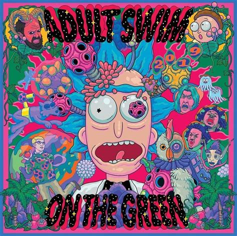 event entry swim meet adult cartoons san diego comic con adult swim psychedelic twitter