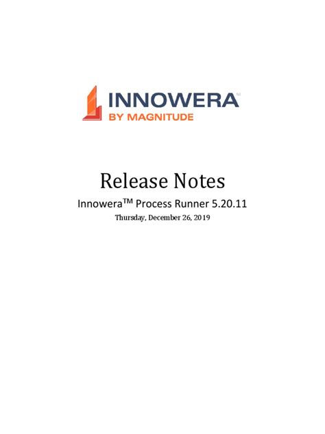 Innowera Process Runner Notes Pdf Desktop Virtualization