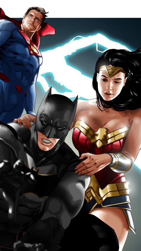 1080x1920 1080x1920 Batman Wonder Woman Superman Hd Superheroes