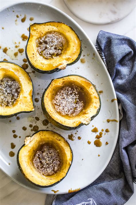 Try some of our favorite recipes that showcase this seasonal vegetable. Baked Acorn Squash Recipe - Vanilla Bourbon Baked Acorn Squash