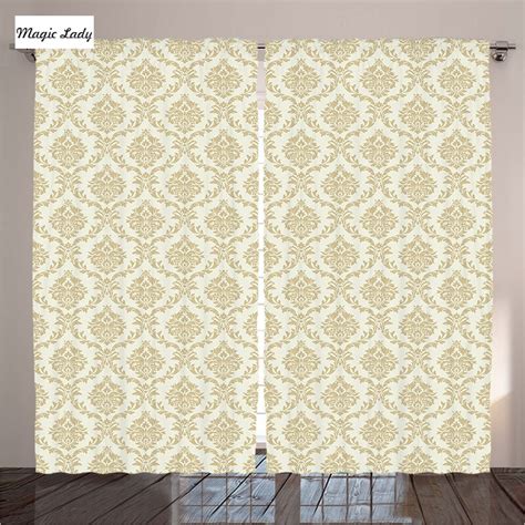 Damask room darkening rod pocket curtain panels (set of 2) by east urban home. Luxury Living Room Curtains Bedroom Decor Collection ...