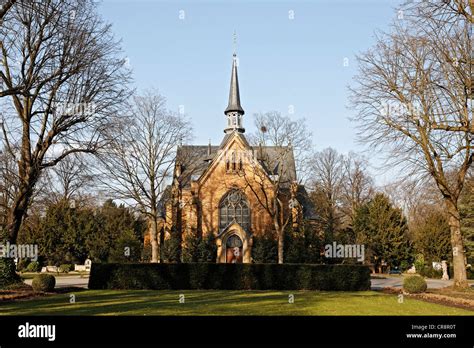 Cemetery Chapel Built In A Neo Gothic Style Nordfriedhof Cemetery