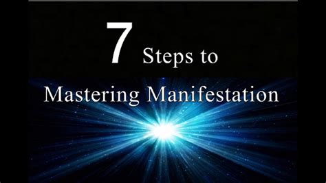 7 Steps To Mastering Manifestation Law Of Attraction Youtube