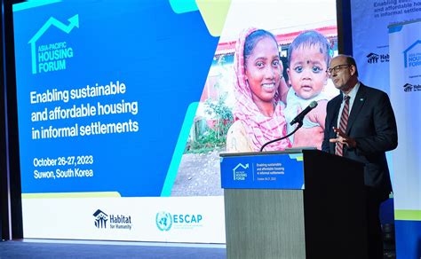 The call for affordable housing for sustainable development takes