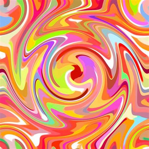 Just Trippin Psychedelic Swirl Orange By Lucyintheskyquilts Abstract