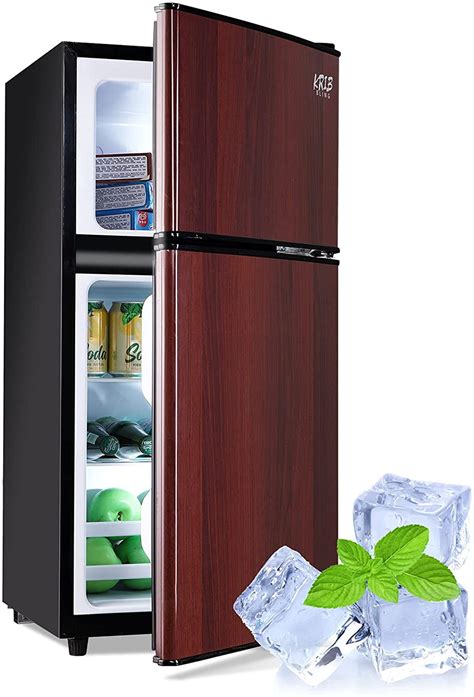 Krib Bling Compact Refrigerator 35 Cu Ft Mini Fridge With Freezer With