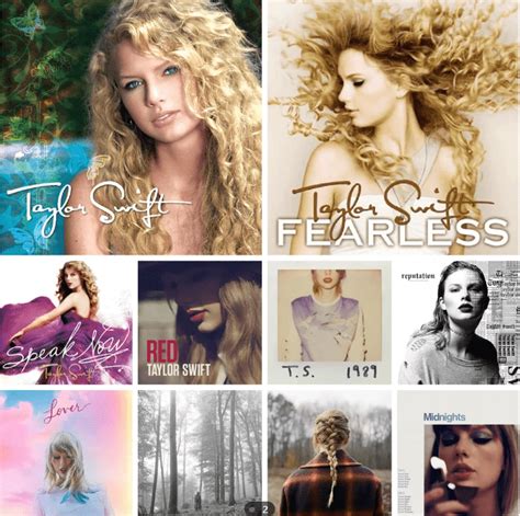 What Are The Taylor Swift Album Covers In Order Taylor Swift Albums
