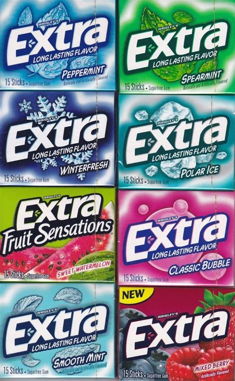 Great Extra Chewing Gum Flavours Access Here