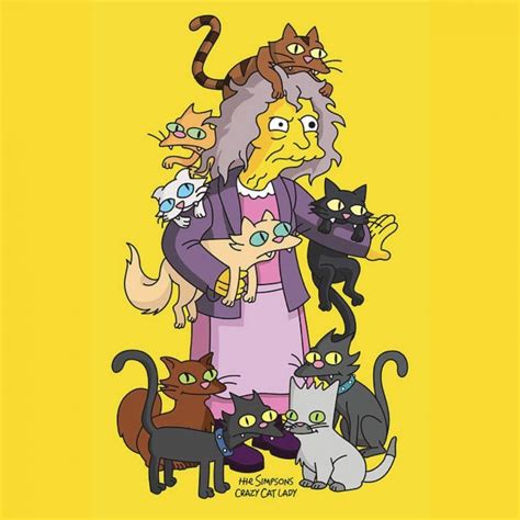 La Historia De La Loca De Los Gatos Personajes De Los Simpsons La