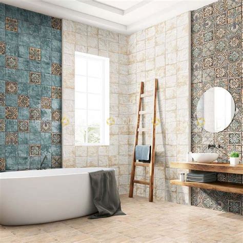 Ceramic Wall Tiles Imported Mandala Series Size 20 Cm X 20 Cm