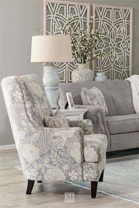 Don't be afraid to be bold when picking a material, pattern, or color. Jacquard Patterned Contemporary 30" Accent Chair | Mathis ...