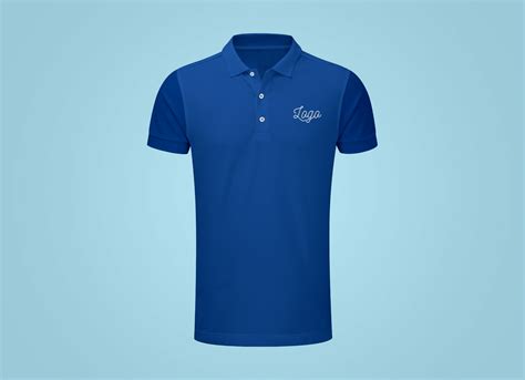 Free Fully Customizable Half Sleeves Polo T Shirt Mockup Psd Good Mockups