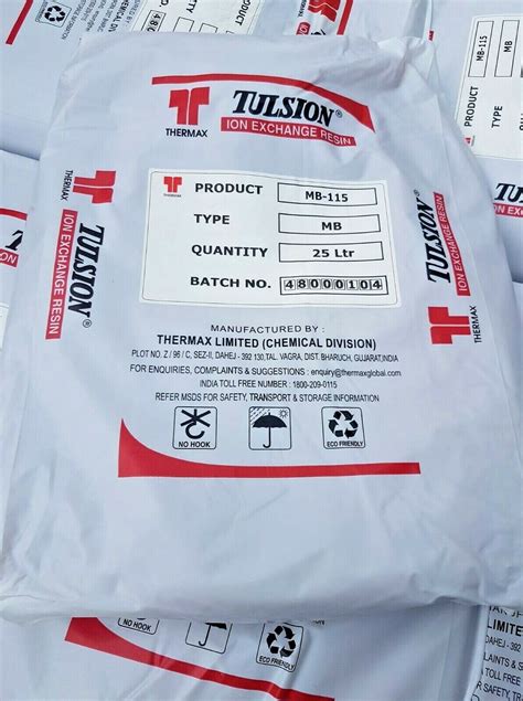 Di Mixed Bed Ion Exchange Resin Tulsion Mb 115 Ro Reverse Osmosis