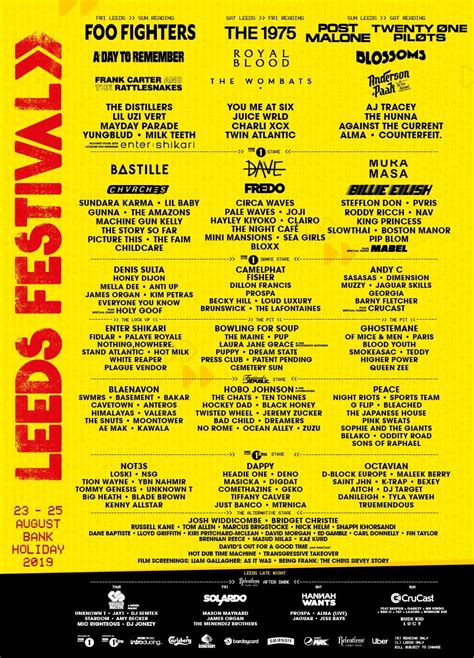 Leeds Festival Line Up 2019