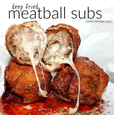 ~deep Fried Meatball Subs Oh Bite It