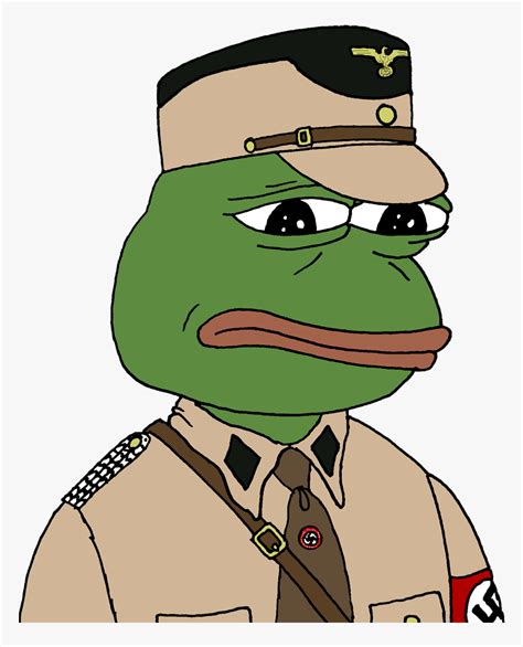 Green Vertebrate Cartoon Amphibian Fictional Character Sad Nazi Pepe