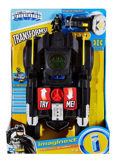 Batman Imaginext Batimovil Control Remoto Transformer 2019 Rainbow