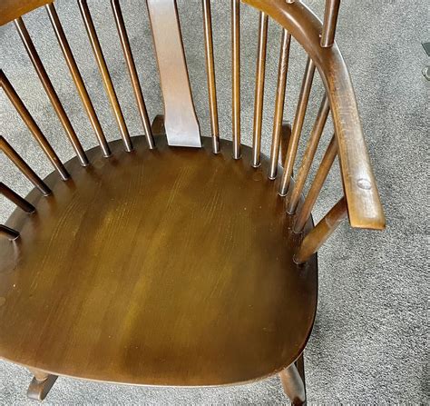 Vintage Ercol Windsor Double Bow Back Rocking Chair Ebay