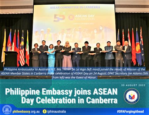 Philippine Embassy Joins Asean Day Celebration In Canberra Philippine