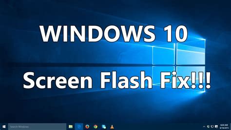 The text doesn't change there though. How to fix flashing screen on Windows 10 - YouTube