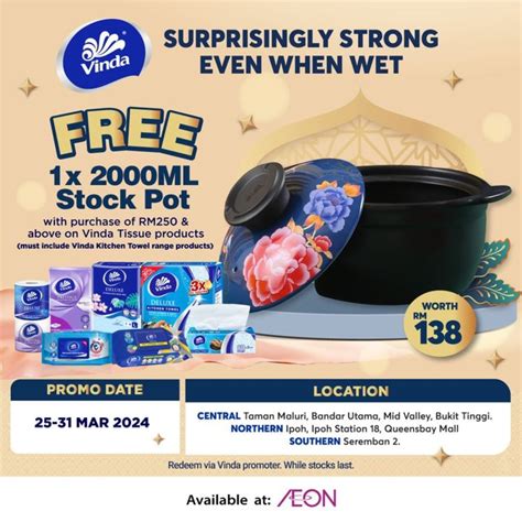 Unleash the Strength of Vinda Tissues with Free Gifts Promotion | March