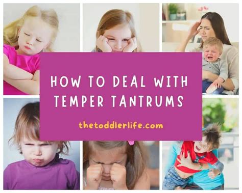 How To Deal With Temper Tantrums The Toddler Life