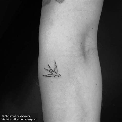 fine line swallow tattoo on the left inner forearm swallow tattoo swallow tattoo design