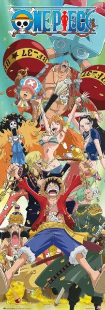 One Piece Manga Anime Tv Show Door Poster All Characters Size